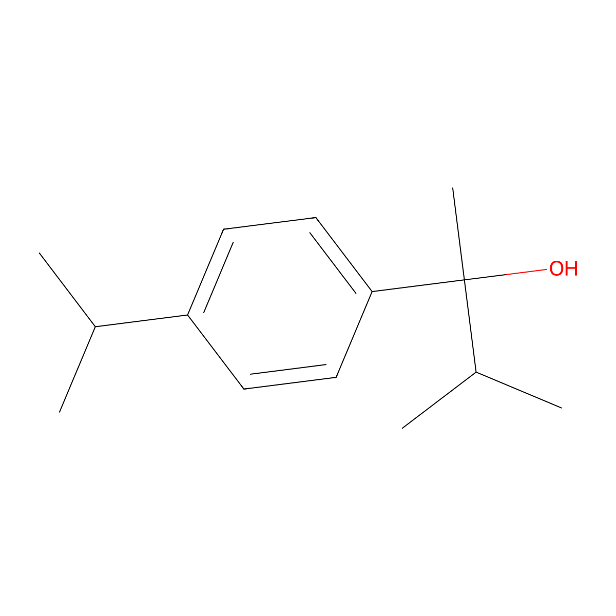 2-(4-iso-Propylphenyl)-3-methyl-butan-2-ol molecular structure, CAS 32122-03-5