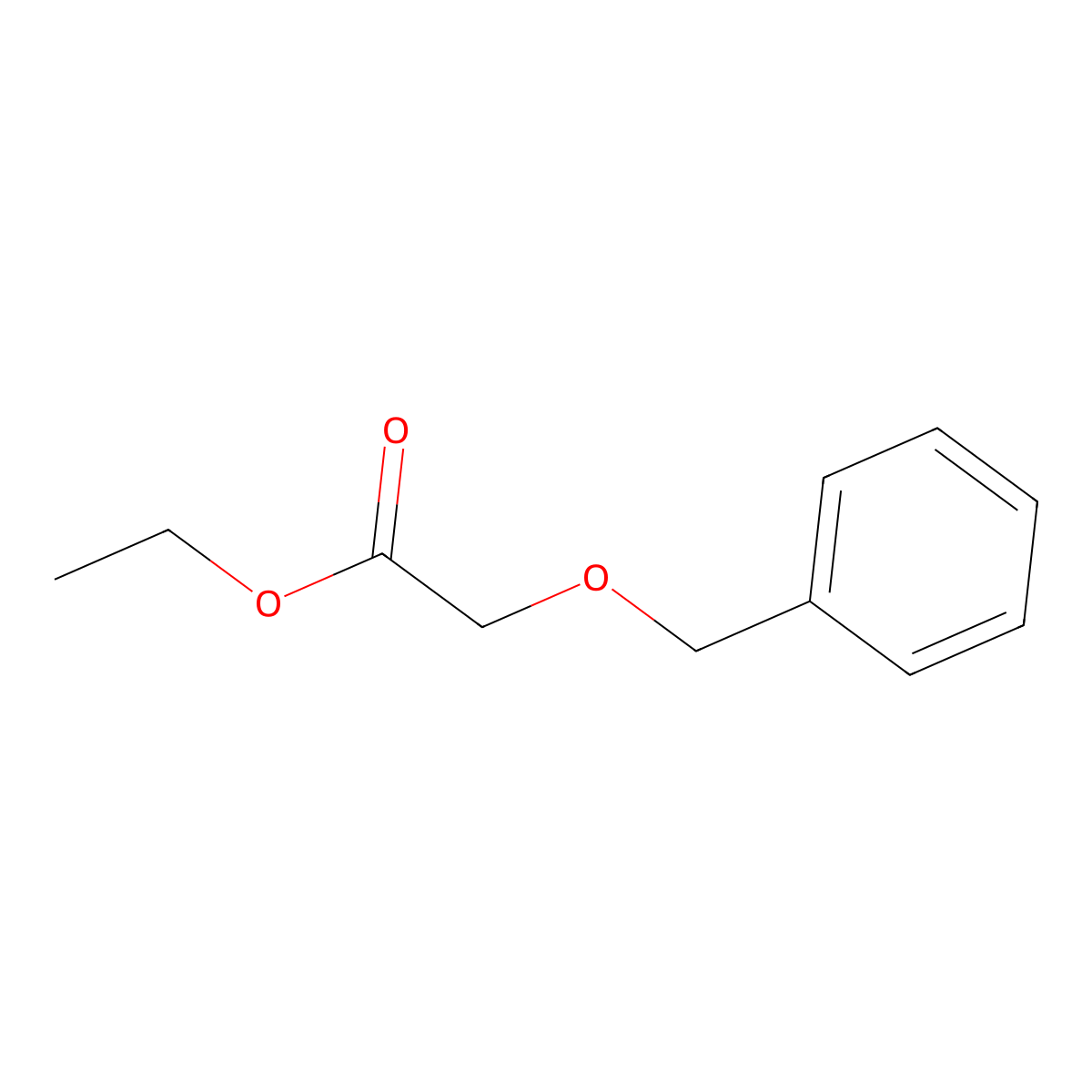 Ethyl 2-(benzyloxy)acetate molecular structure, CAS 32122-09-1