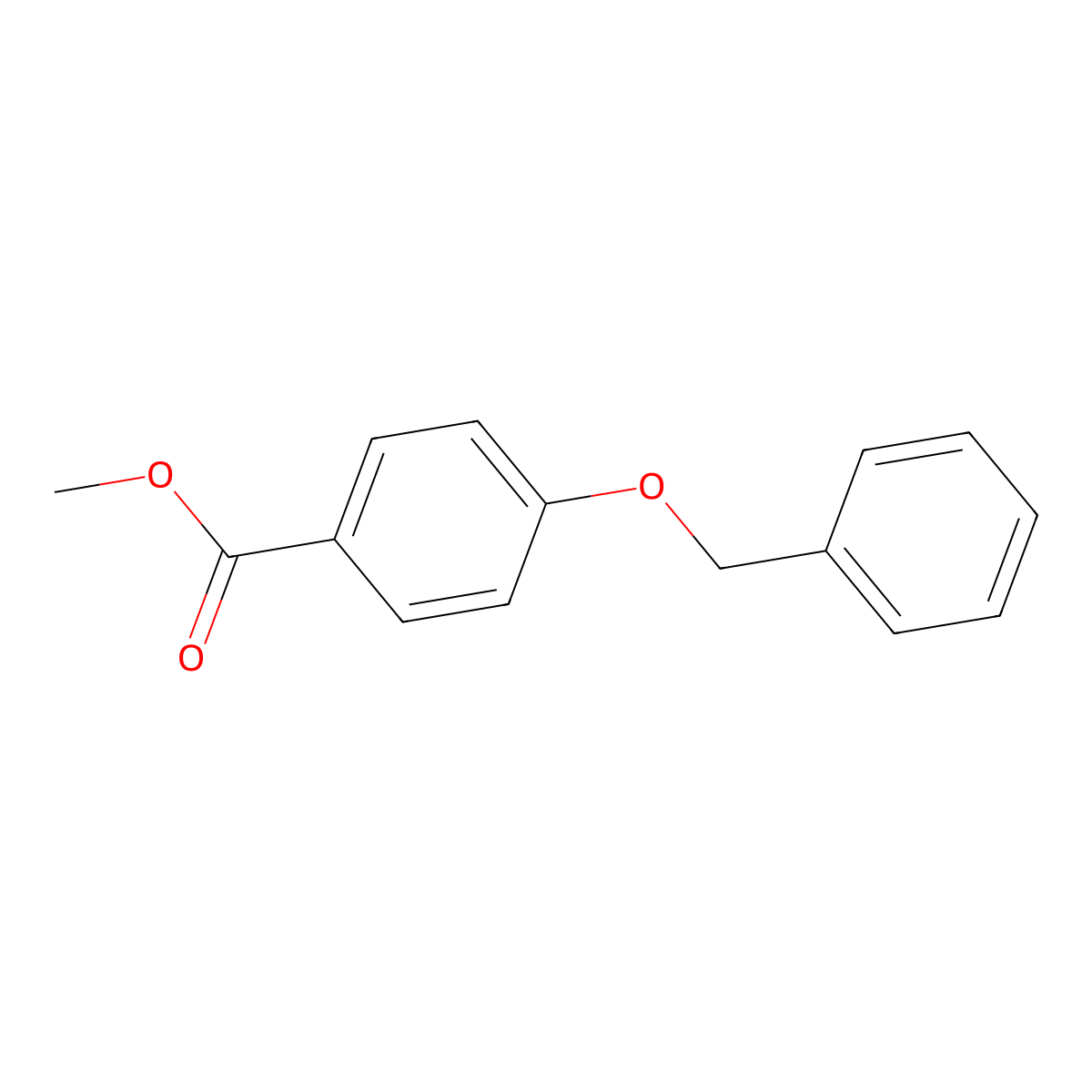 Methyl 4-(benzyloxy)benzoate molecular structure, CAS 32122-11-5