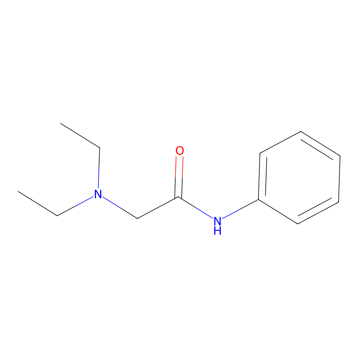 2-(diethylamino)-N-phenylacetamide molecular structure, CAS 3213-15-8