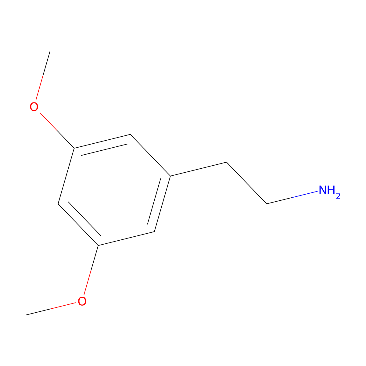 3,5-Dimethoxyphenethylamine molecular structure, CAS 3213-28-3