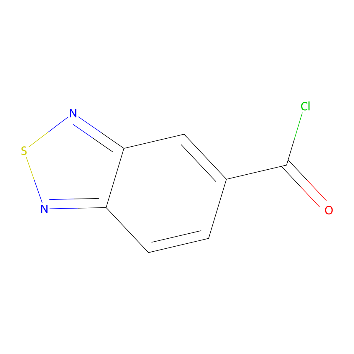 2,1,3-Benzothiadiazole-5-carbonyl chloride molecular structure, CAS 321309-31-3