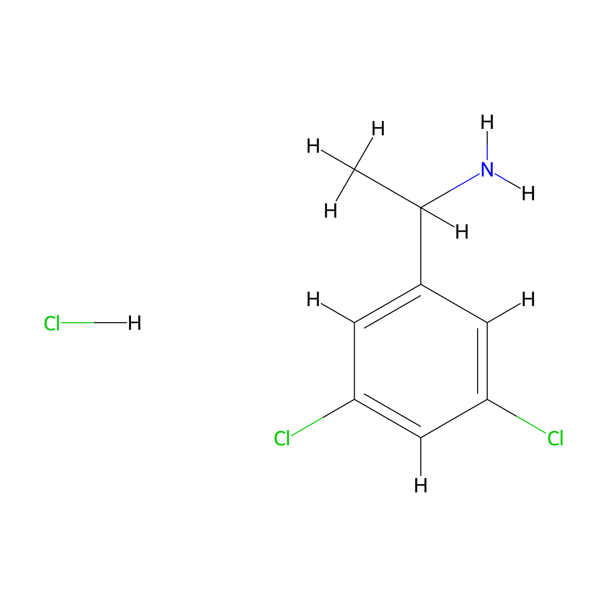 1-(3,5-Dichlorophenyl)ethylamine Hydrochloride molecular structure, CAS 321318-36-9