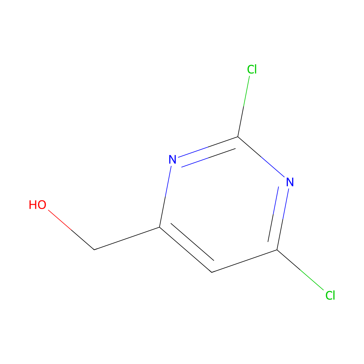 (2,6-Dichloropyrimidin-4-yl)methanol molecular structure, CAS 321329-01-5