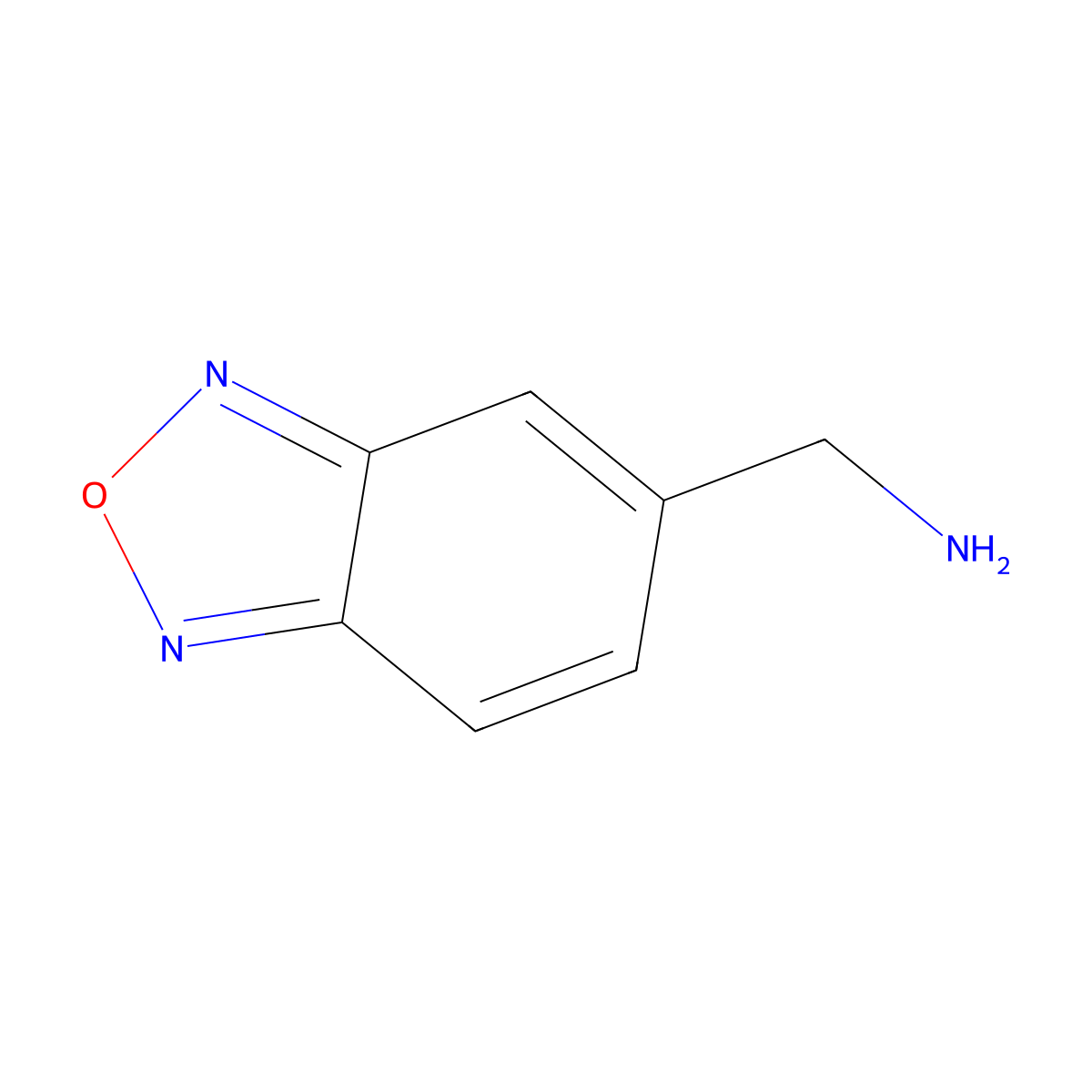 Benzo[c][1,2,5]oxadiazol-5-ylmethanamine molecular structure, CAS 321330-19-2