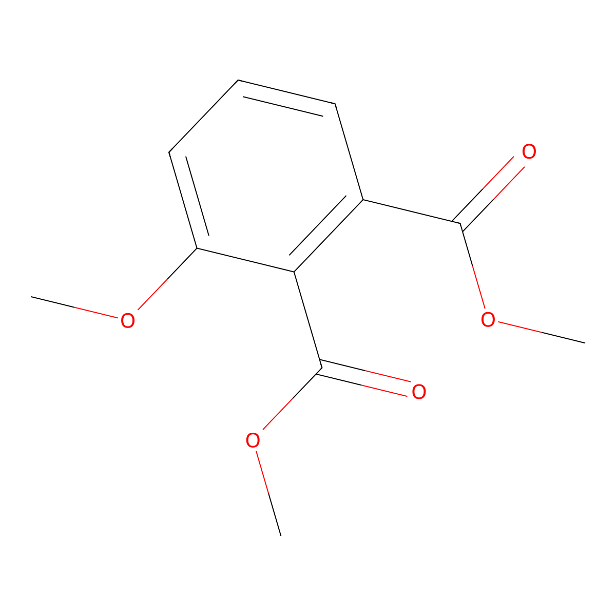 Dimethyl 3-methoxyphthalate molecular structure, CAS 32136-52-0