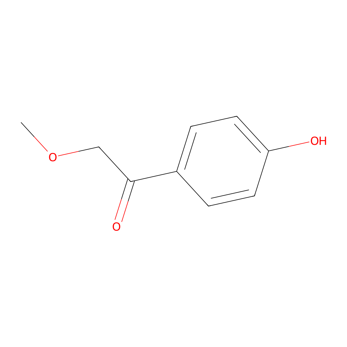 1-(4-Hydroxyphenyl)-2-methoxyethanone molecular structure, CAS 32136-81-5