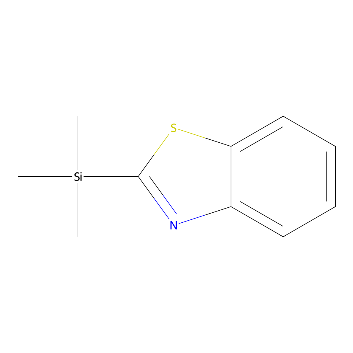 2-(Trimethylsilyl)benzothiazole molecular structure, CAS 32137-73-8