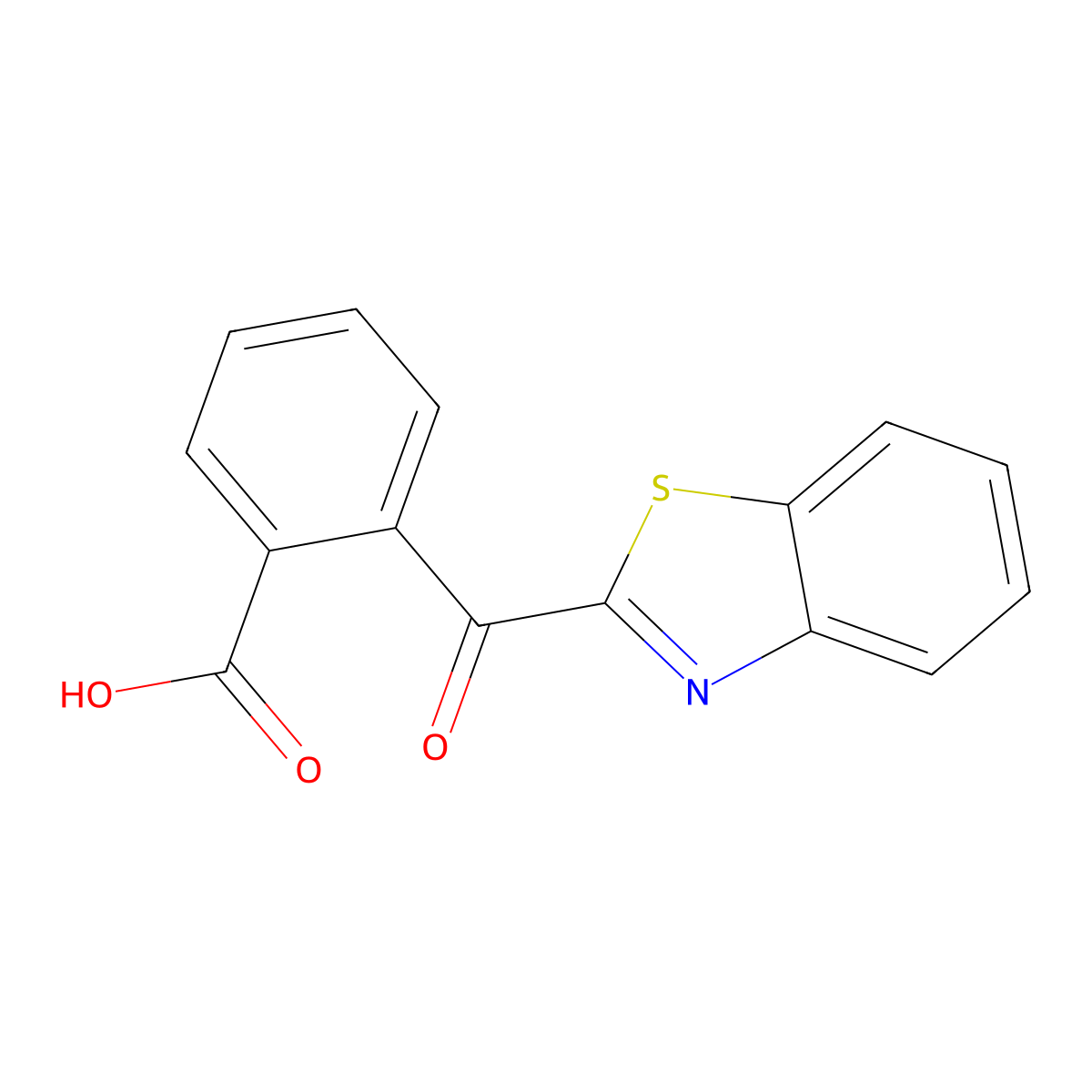 2-(2-Benzothiazolylcarbonyl)benzoic acid molecular structure, CAS 32137-77-2