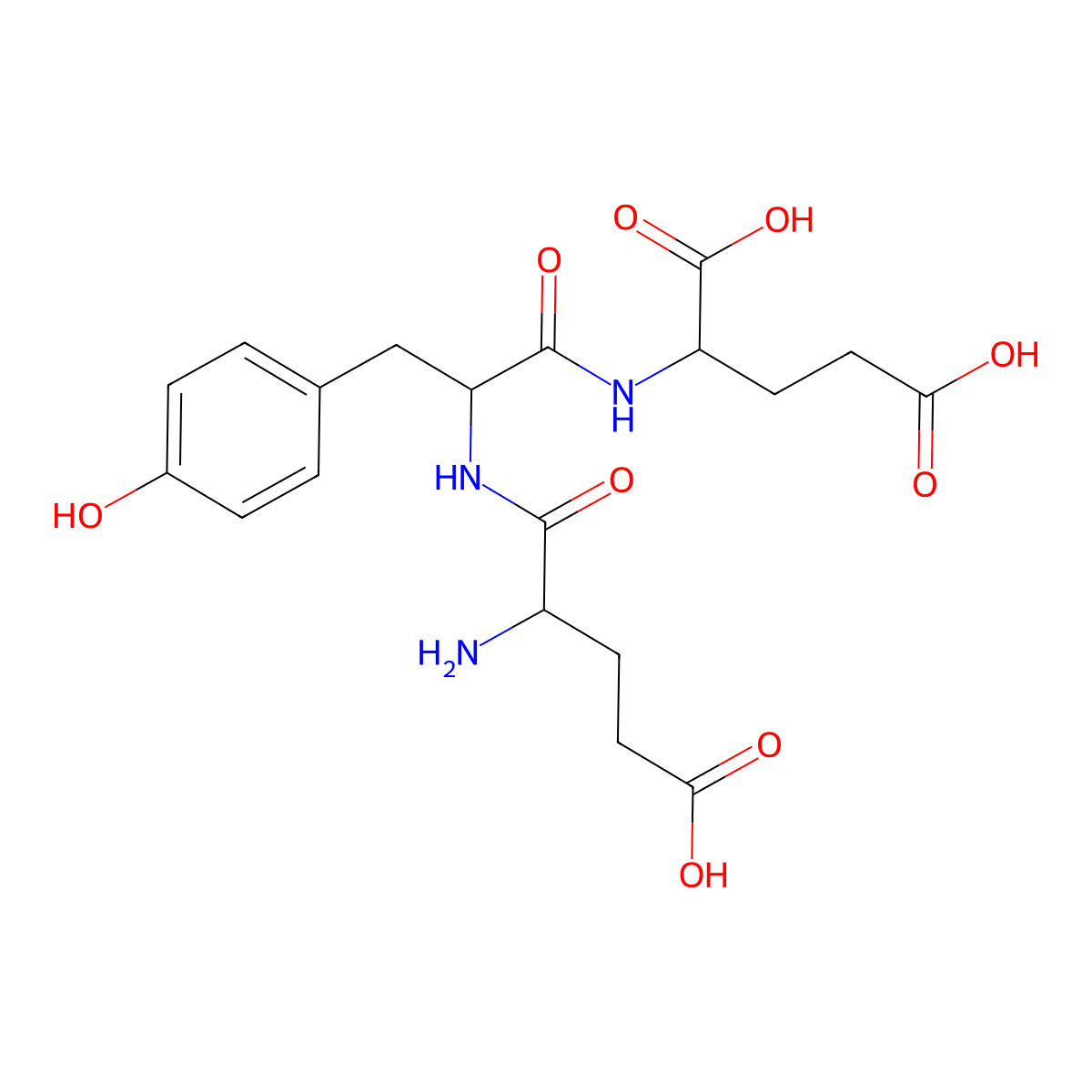 H-Glu-Tyr-Glu-OH molecular structure, CAS 32140-46-8