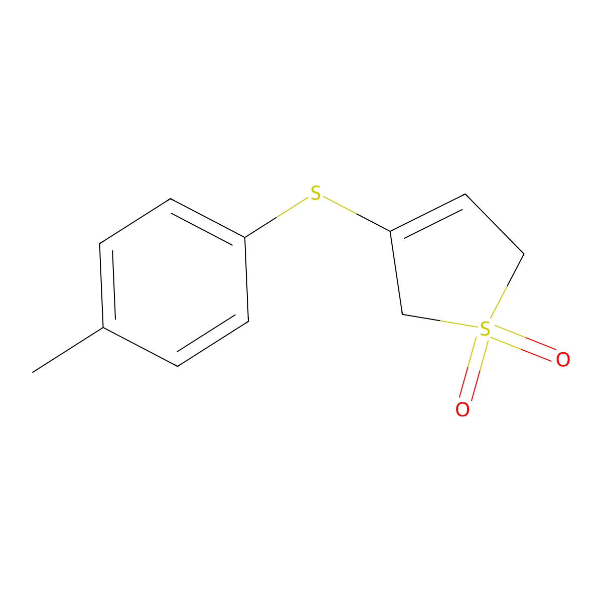 3-(4-Methylphenyl)sulfanyl-2,5-dihydrothiophene 1,1-dioxide molecular structure, CAS 32140-61-7