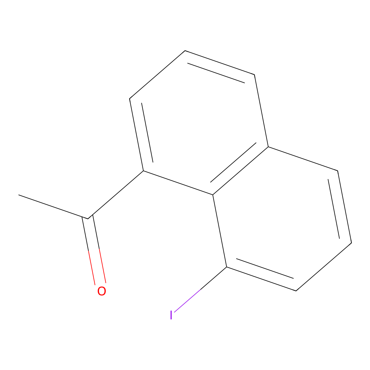 1-(8-Iodo-1-naphthalenyl)ethanone molecular structure, CAS 32141-12-1