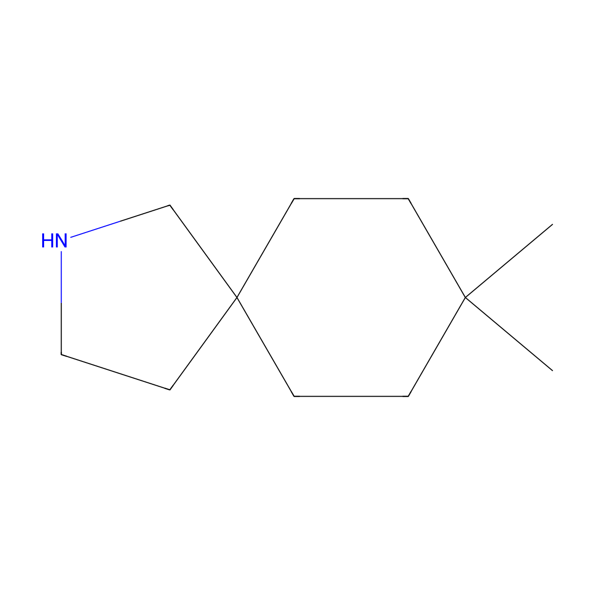 8,8-Dimethyl-2-azaspiro[4.5]decane molecular structure, CAS 321417-80-5