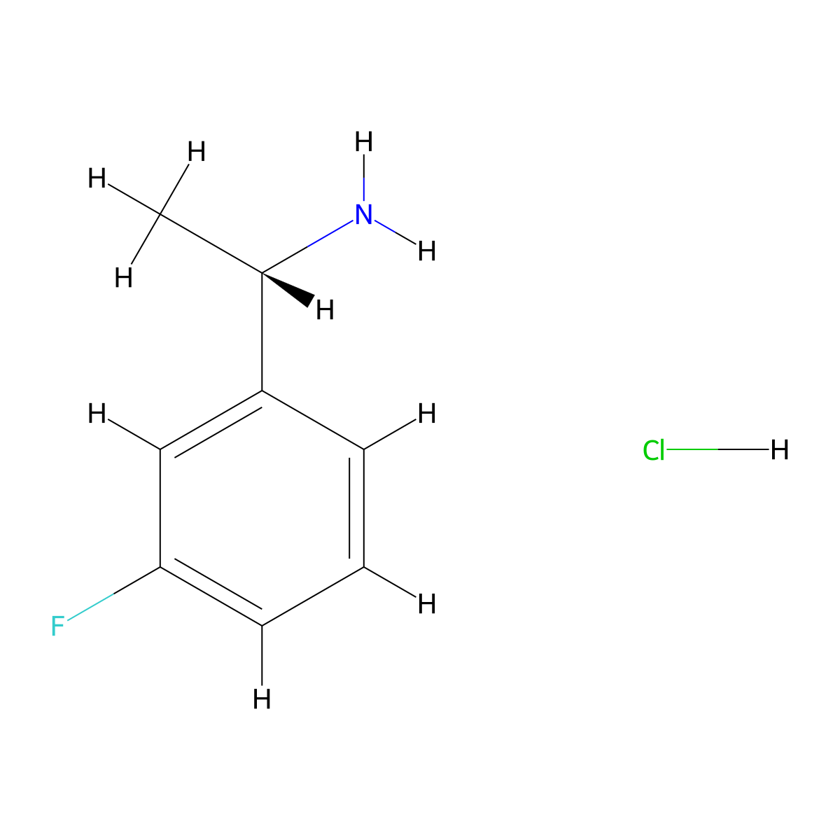 (S)-1-(3-Fluorophenyl)ethylamine hydrochloride molecular structure, CAS 321429-48-5