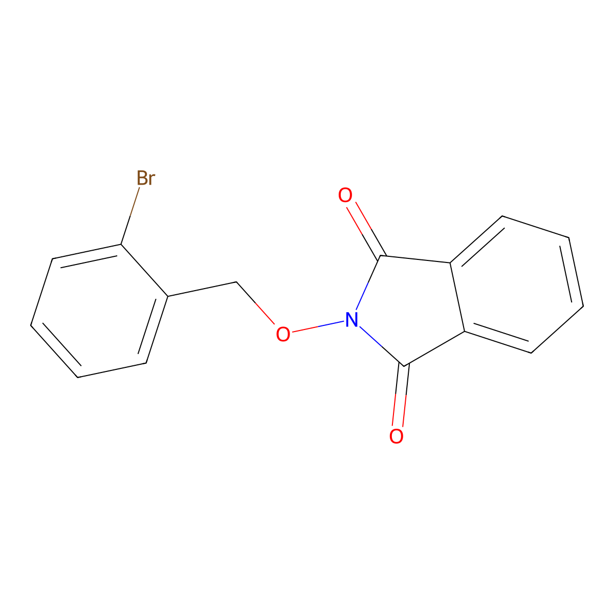 2-[(2-bromobenzyl)oxy]-1H-isoindole-1,3(2H)-dione molecular structure, CAS 321430-33-5