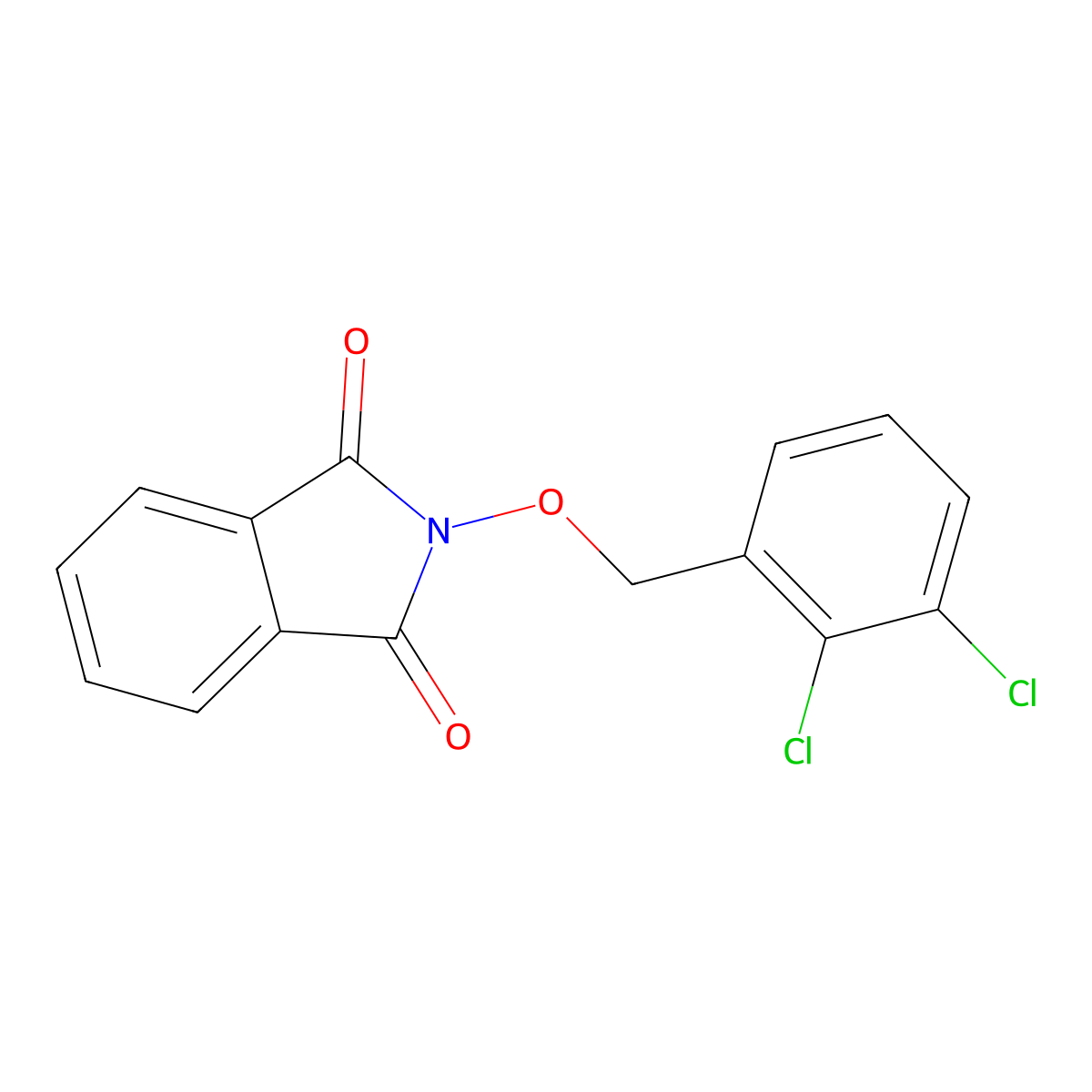 2-[(2,3-Dichlorophenyl)methoxy]isoindole-1,3-dione molecular structure, CAS 321430-36-8