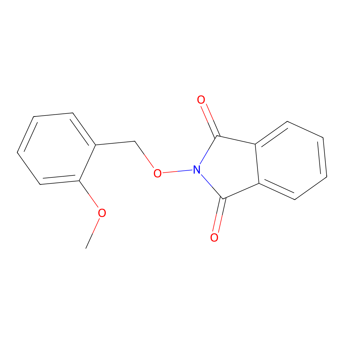 2-[(2-Methoxyphenyl)methoxy]isoindole-1,3-dione molecular structure, CAS 321430-43-7