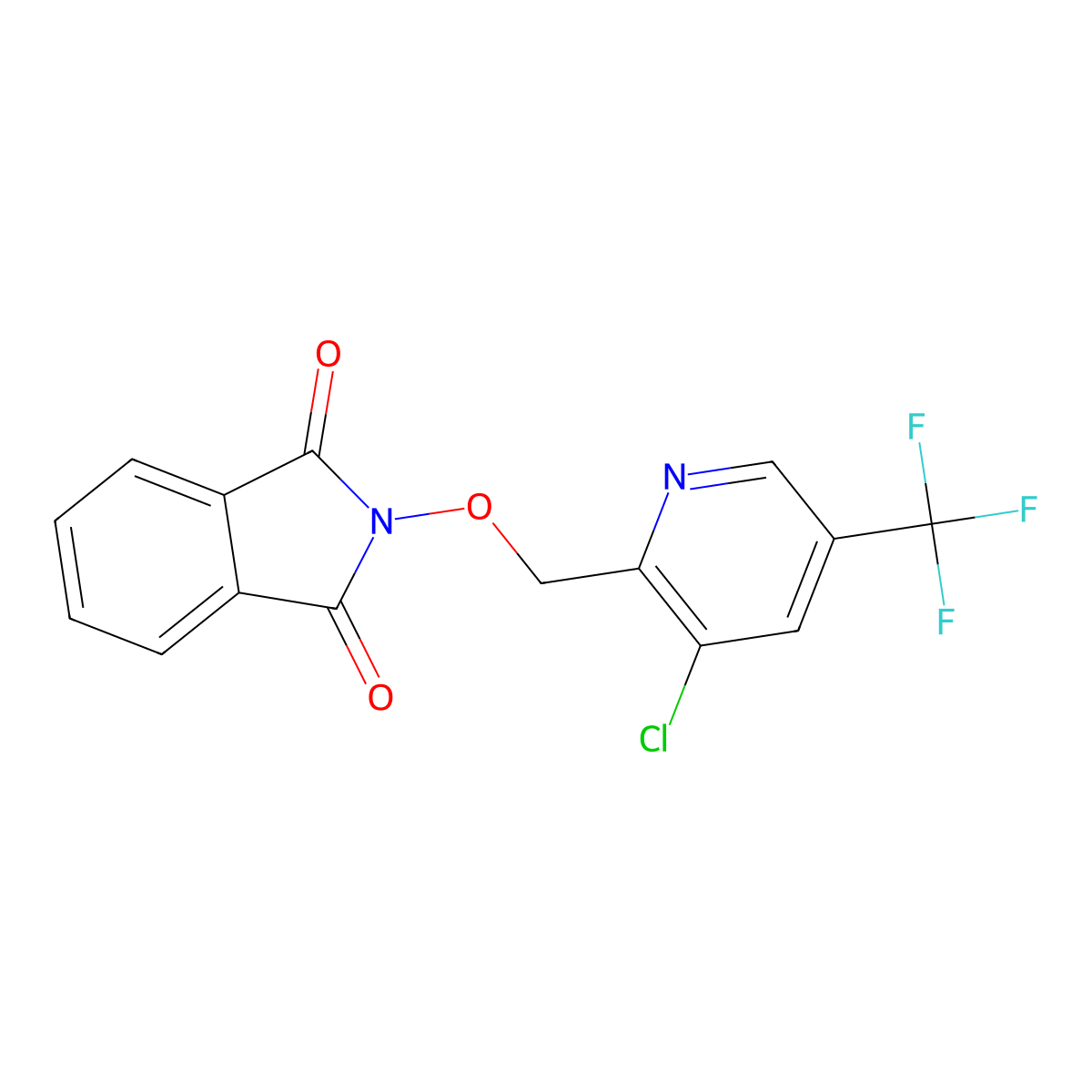 2-{[3-chloro-5-(trifluoromethyl)-2-pyridinyl]methoxy}-1H-isoindole-1,3(2H)-dione molecular structure, CAS 321430-50-6