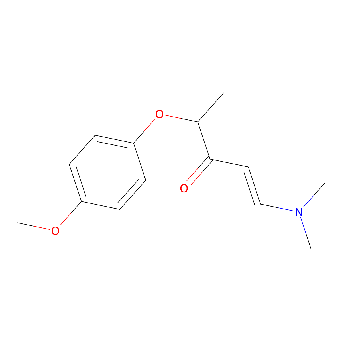 1-(Dimethylamino)-4-(4-methoxyphenoxy)-1-penten-3-one molecular structure, CAS 321430-60-8