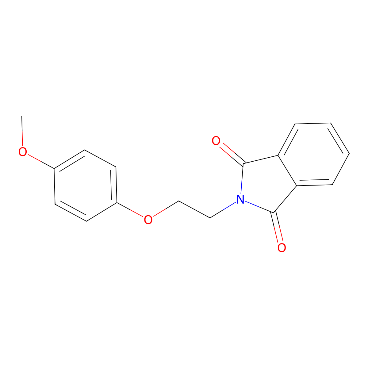 2-[2-(4-methoxyphenoxy)ethyl]-1H-isoindole-1,3(2H)-dione molecular structure, CAS 321432-17-1
