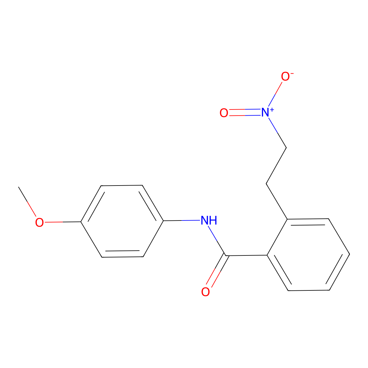 N-(4-methoxyphenyl)-2-(2-nitroethyl)benzenecarboxamide molecular structure, CAS 321432-71-7