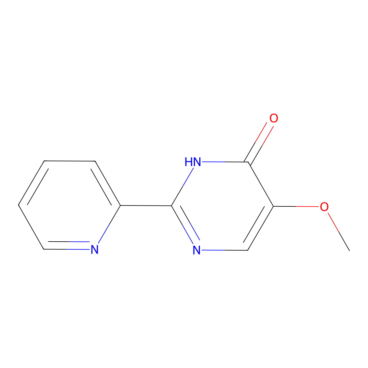 5-Methoxy-2-(pyridin-2-yl)pyrimidin-4-ol molecular structure, CAS 321432-75-1