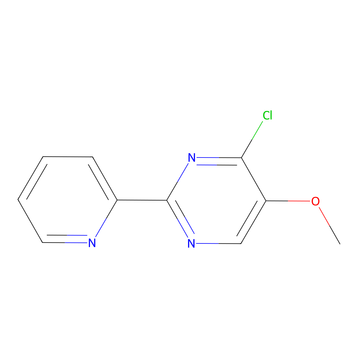 4-Chloro-5-methoxy-2-(2-pyridinyl)pyrimidine molecular structure, CAS 321432-82-0
