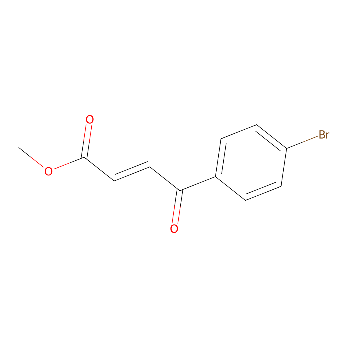 Methyl (2E)-4-(4-Bromophenyl)-4-oxobut-2-enoate molecular structure, CAS 32149-27-2