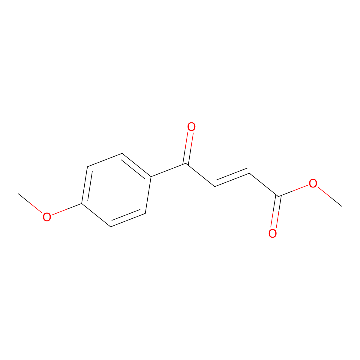 methyl (2E)-4-(4-methoxyphenyl)-4-oxobut-2-enoate molecular structure, CAS 32149-29-4