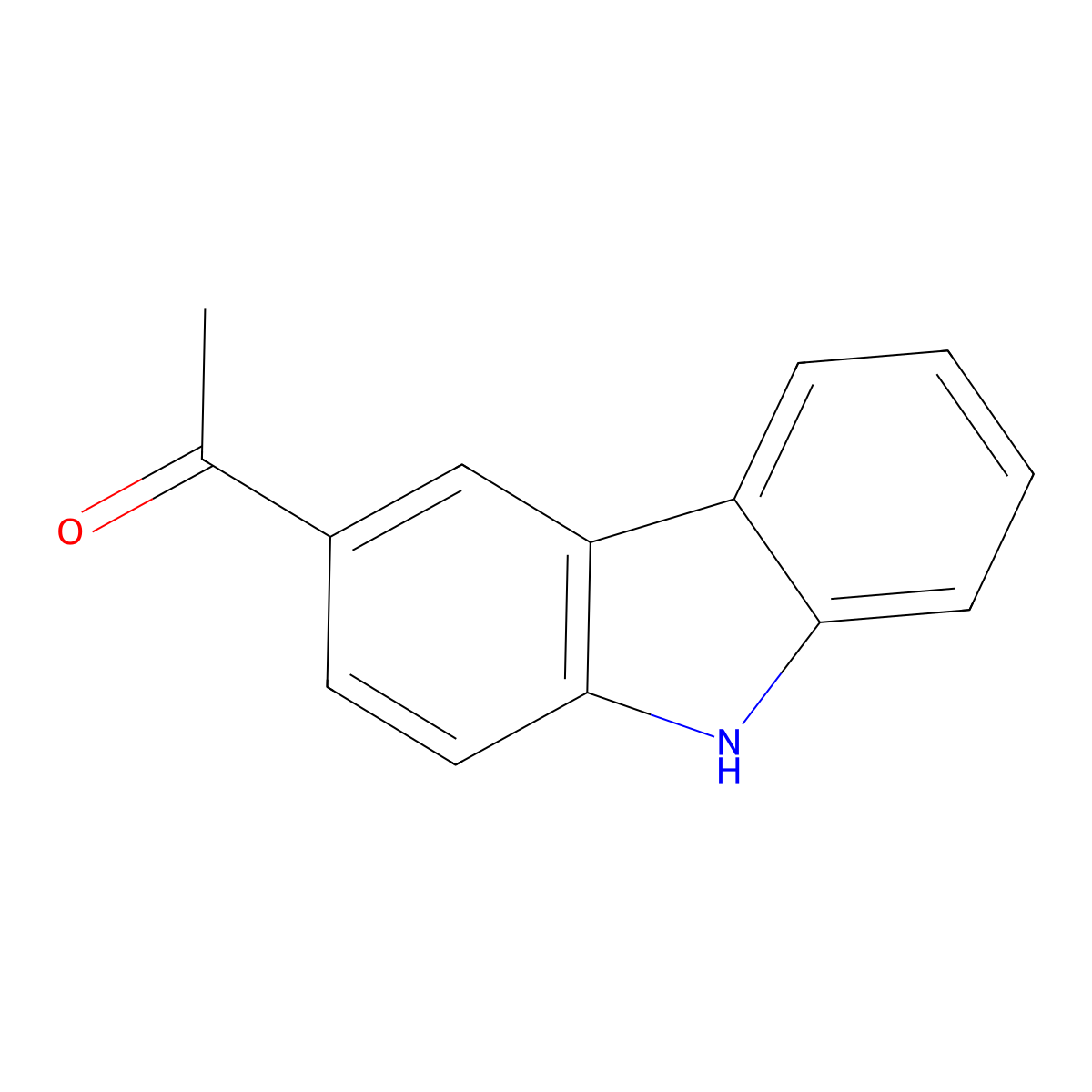3-Acetylcarbazole molecular structure, CAS 3215-37-0