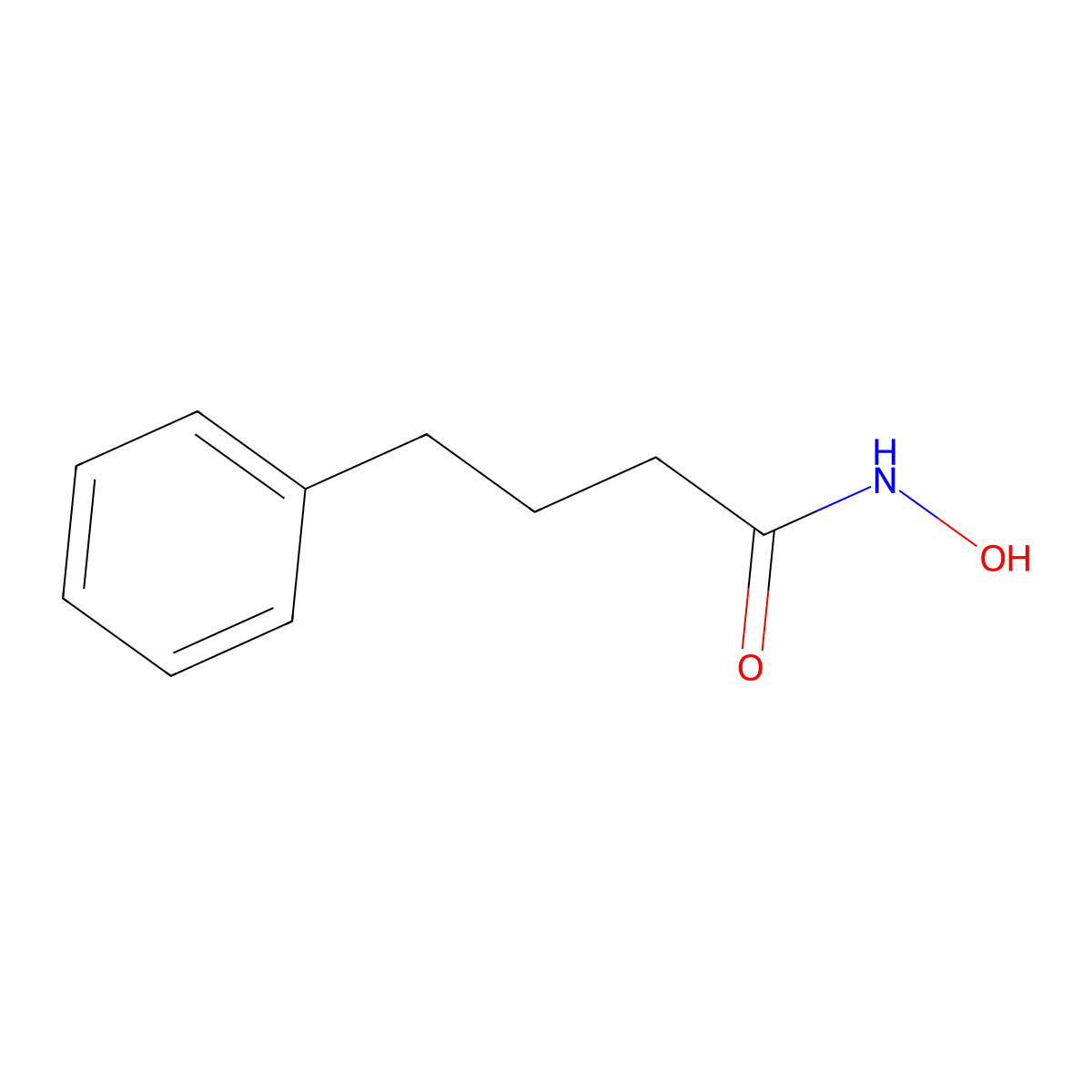 N-hydroxy-4-phenylbutanamide molecular structure, CAS 32153-46-1