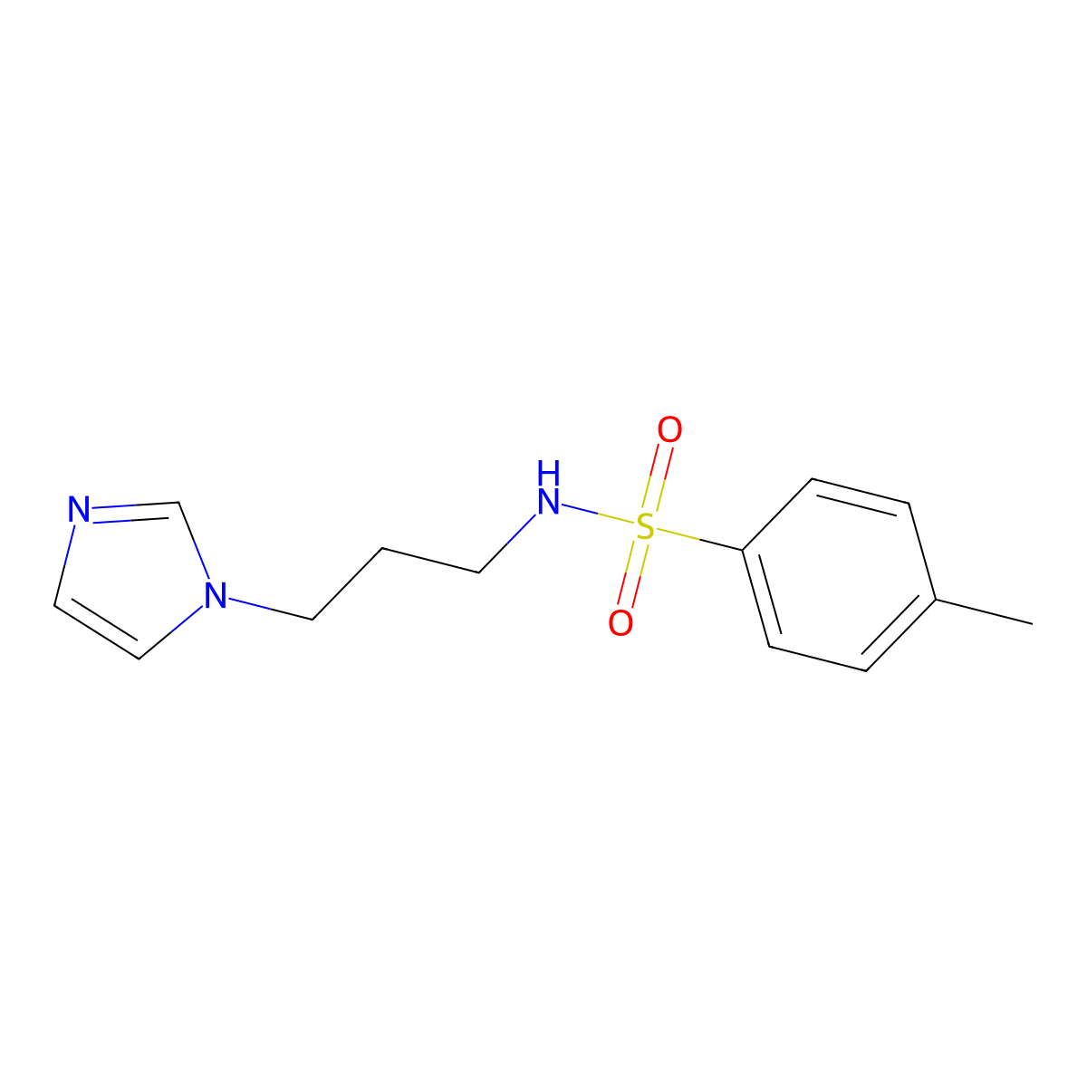 N-[3-(1H-imidazol-1-yl)propyl]-4-methylbenzenesulfonamide molecular structure, CAS 321531-65-1