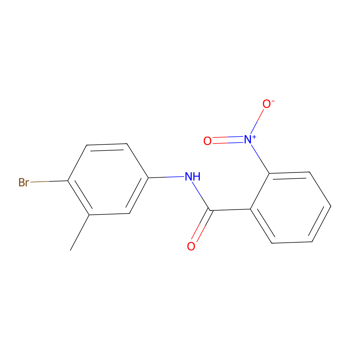 N-(4-bromo-3-methylphenyl)-2-nitrobenzamide molecular structure, CAS 321531-81-1