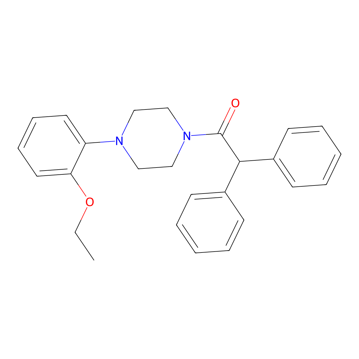1-[4-(2-Ethoxyphenyl)piperazin-1-yl]-2,2-diphenylethanone molecular structure, CAS 321532-89-2