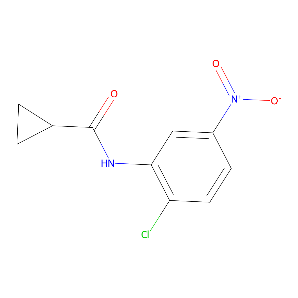 N-(2-chloro-5-nitrophenyl)cyclopropanecarboxamide molecular structure, CAS 321532-92-7