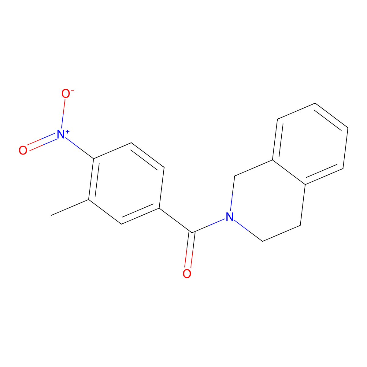 2-{4-Nitro-3-methylbenzoyl}-1,2,3,4-tetrahydroisoquinoline molecular structure, CAS 321532-98-3