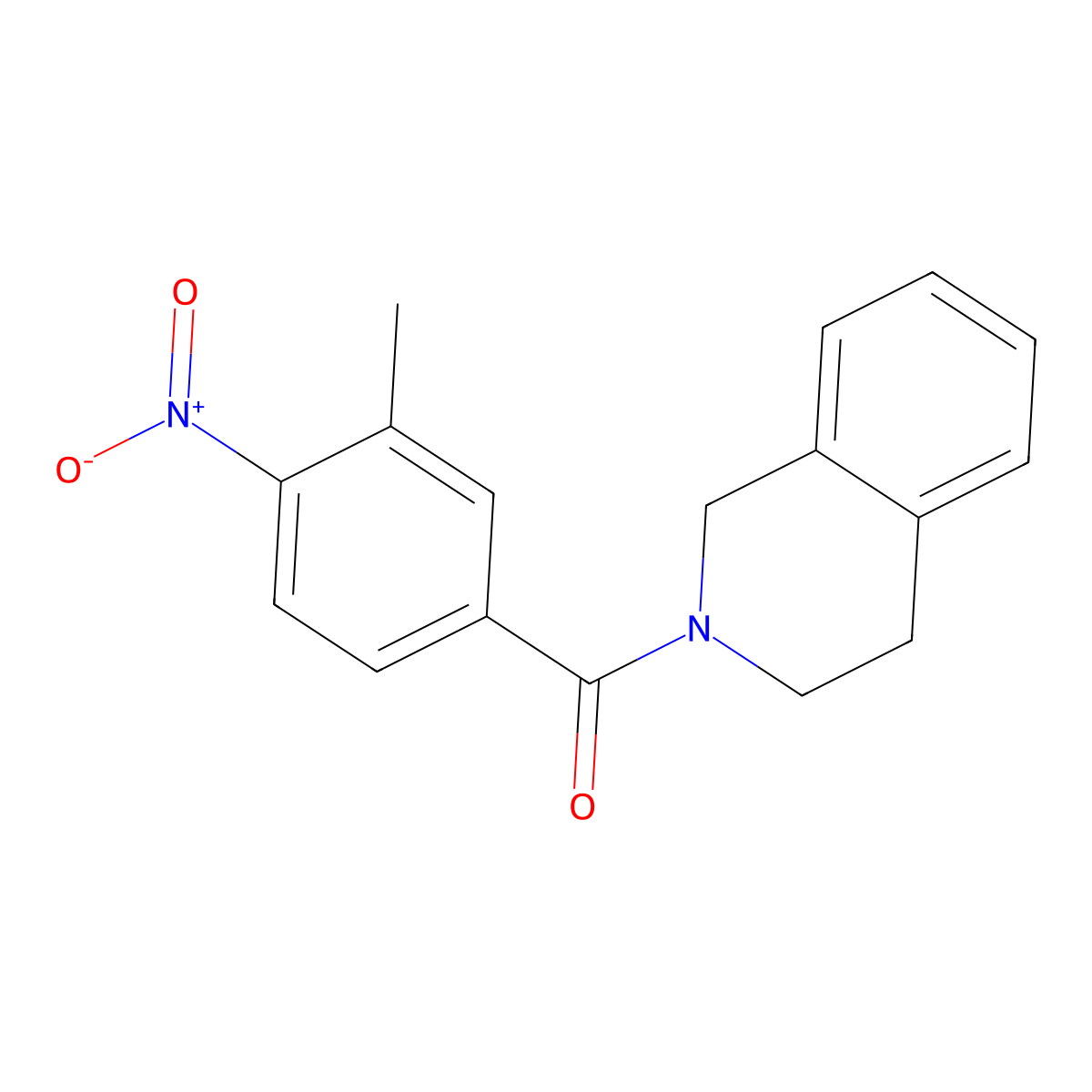 2-{4-Nitro-3-methylbenzoyl}-1,2,3,4-tetrahydroisoquinoline molecular structure, CAS 321532-98-3
