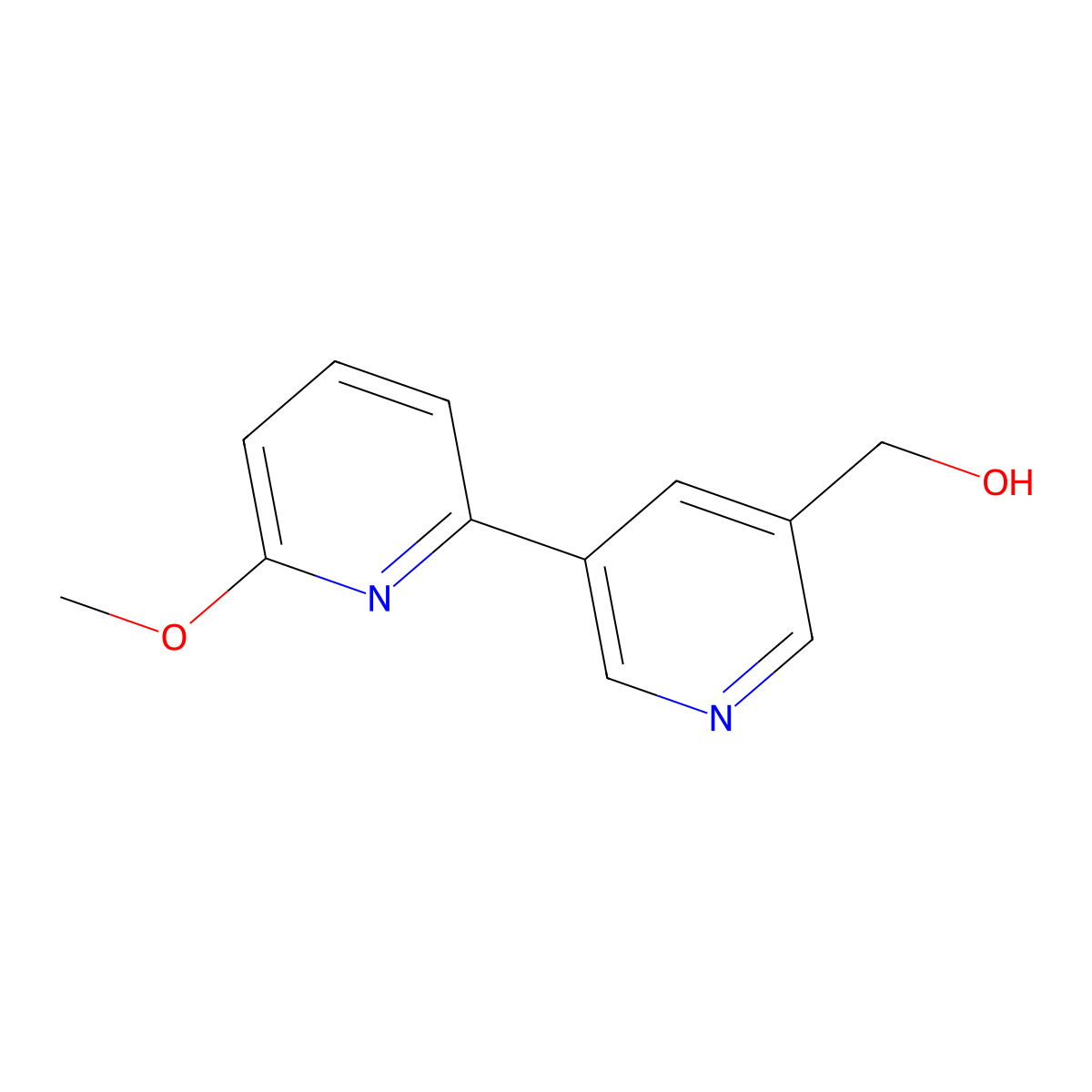 [5-(6-Methoxy-2-pyridinyl)-3-pyridinyl]methanol molecular structure, CAS 321535-35-7
