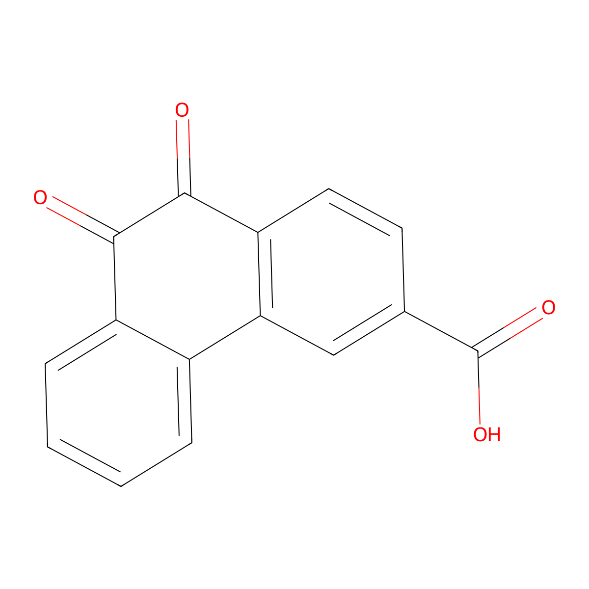 9,10-Dioxo-9,10-dihydrophenanthrene-3-carboxylic acid molecular structure, CAS 32155-34-3