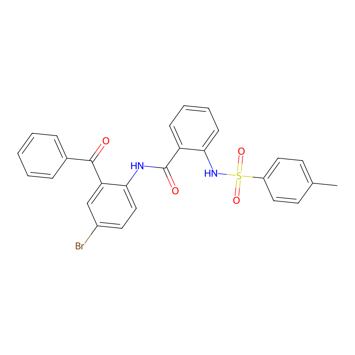N-(2-Benzoyl-4-bromophenyl)-2-(4-methylbenzenesulfonamido)benzamide molecular structure, CAS 321555-72-0
