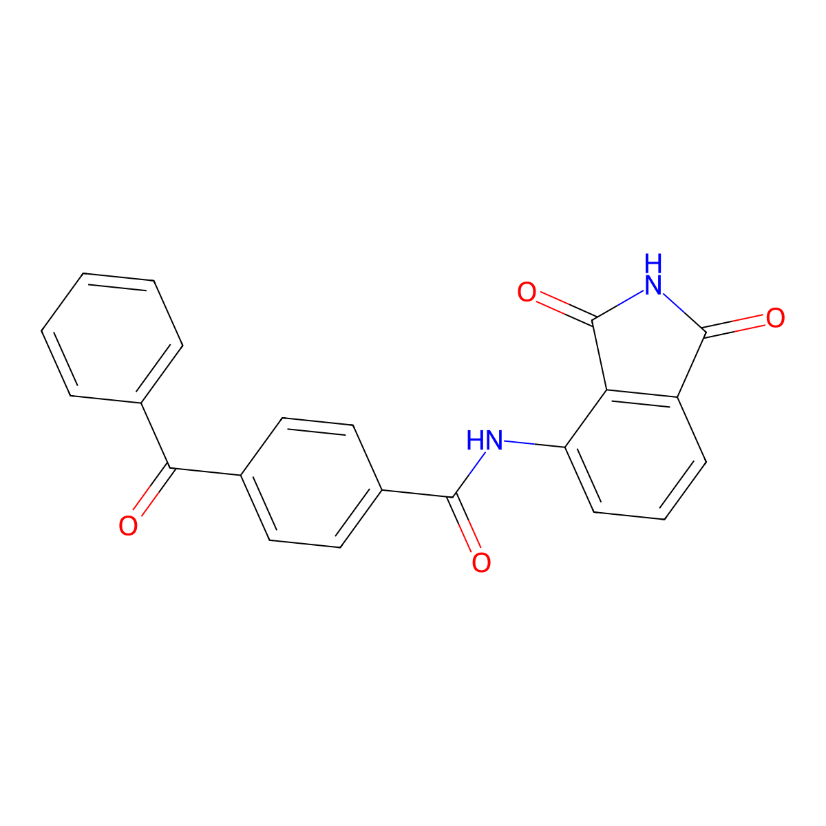 4-benzoyl-N-(1,3-dioxoisoindol-4-yl)benzamide molecular structure, CAS 321555-81-1