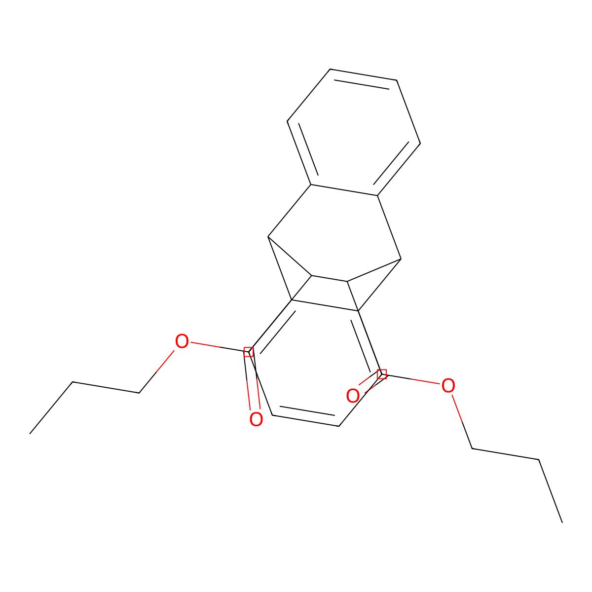 Dipropyl 9,10-dihydro-9,10-ethanoanthracen-11,12-dicarboxylate molecular structure, CAS 321578-52-3