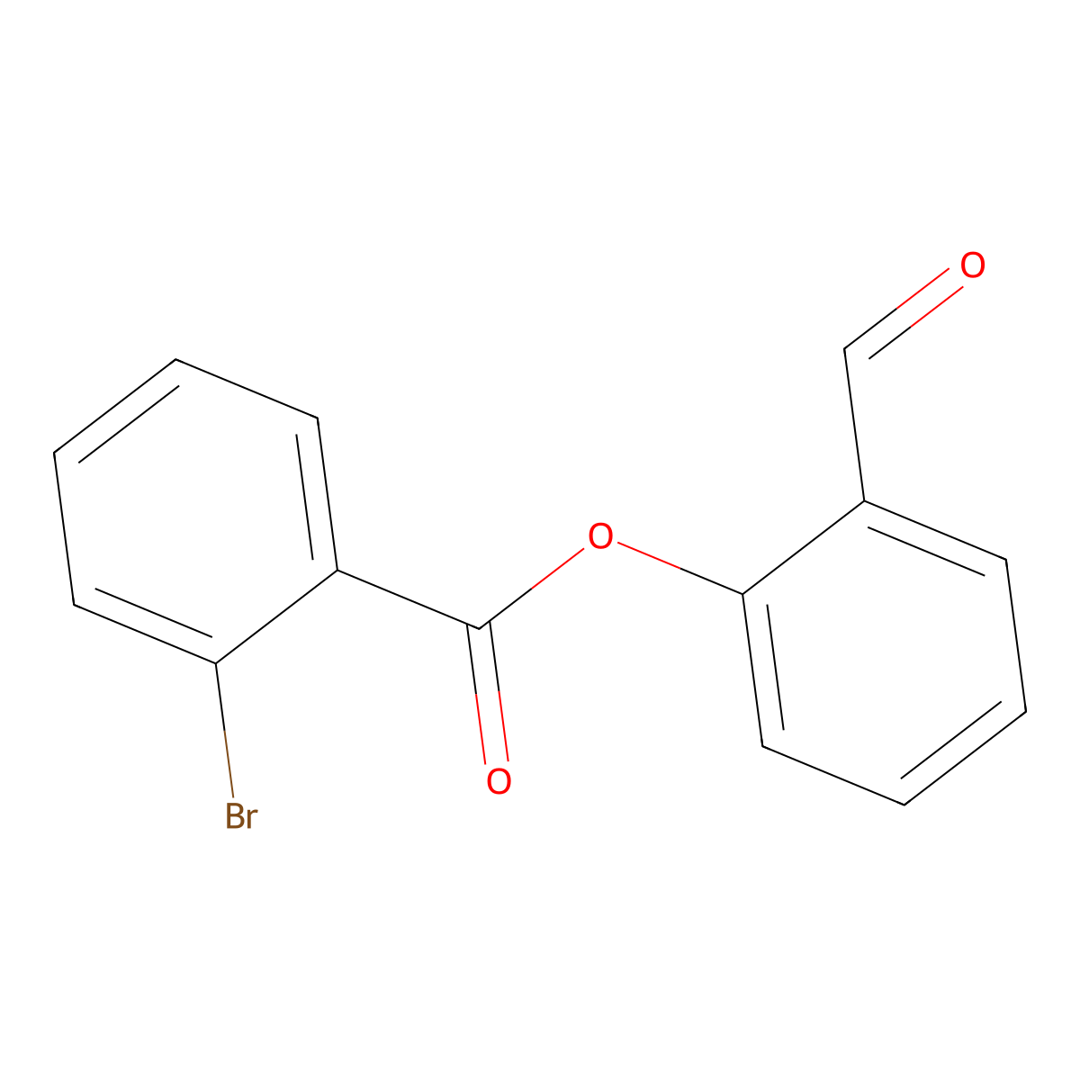 2-Formylphenyl 2-bromobenzoate molecular structure, CAS 321578-62-5