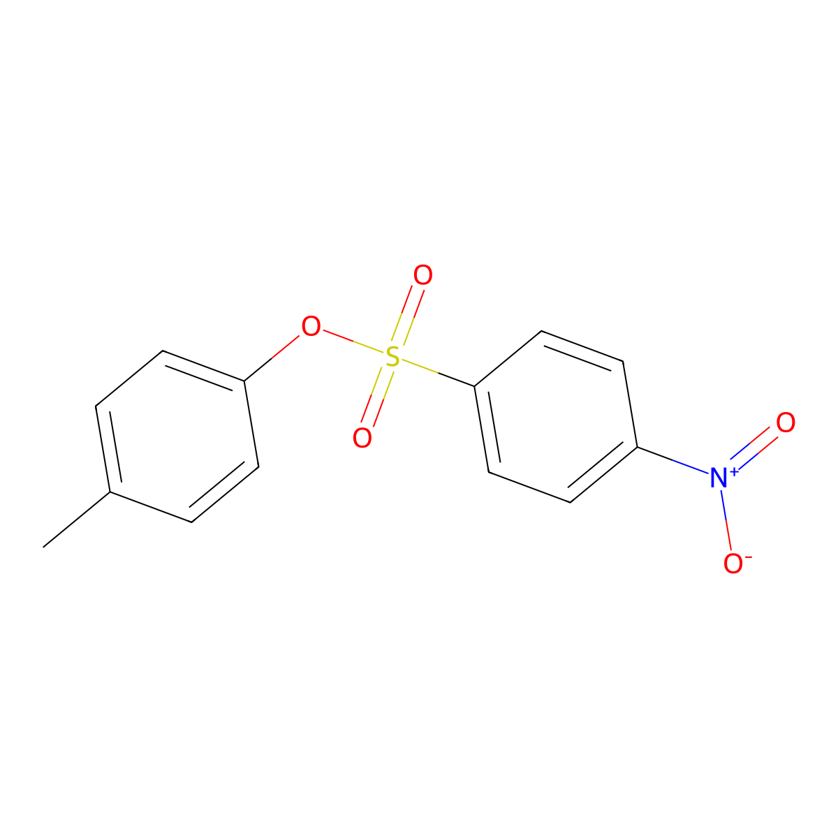 p-Tolyl 4-nitrobenzenesulfonate molecular structure, CAS 321578-69-2