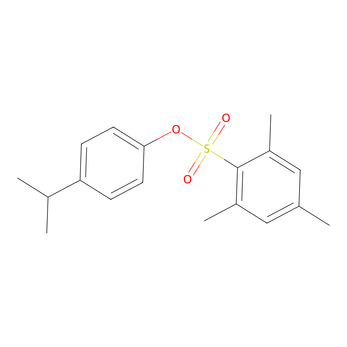4-Isopropylphenyl 2,4,6-trimethylbenzenesulfonate molecular structure, CAS 321580-00-1