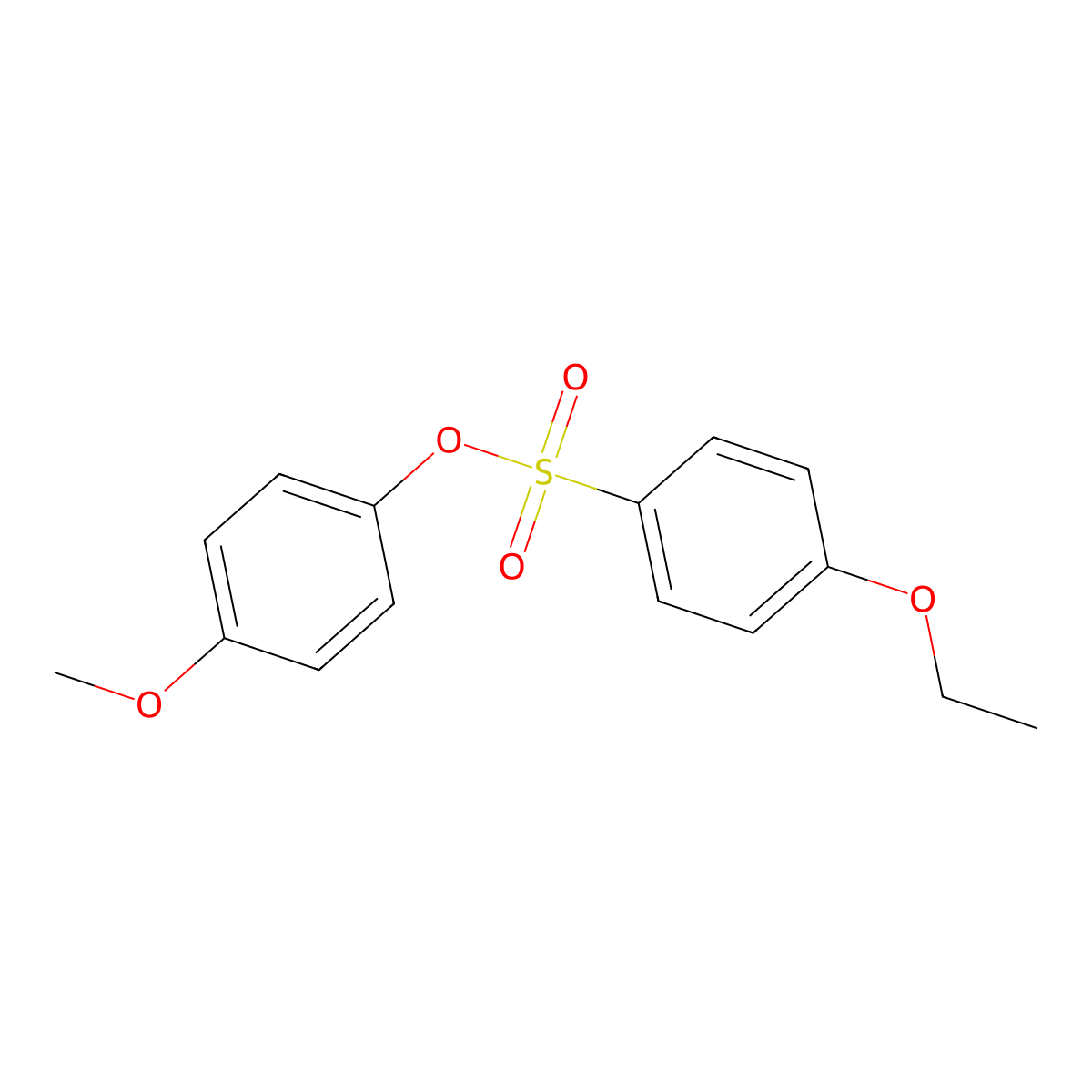 4-Methoxyphenyl 4-ethoxybenzenesulfonate molecular structure, CAS 321580-06-7