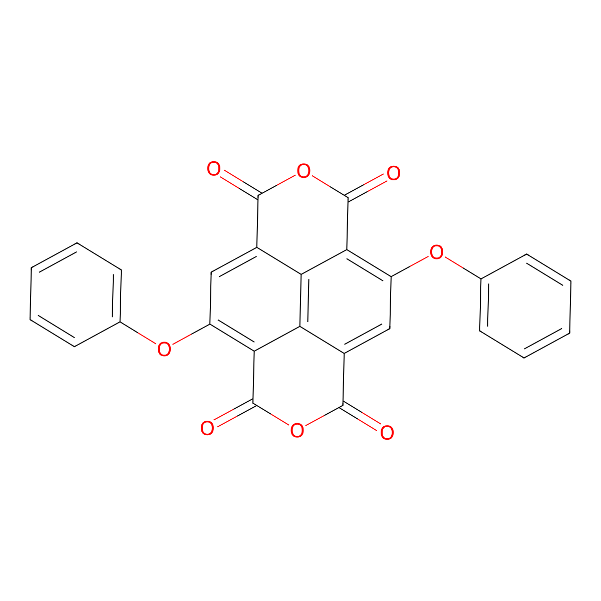 4,9-Diphenoxyisochromeno[6,5,4-def]isochromene-1,3,6,8-tetraone molecular structure, CAS 321580-30-7