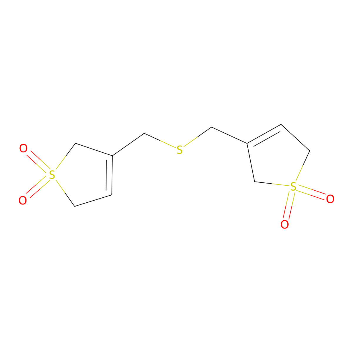 3,3'-(Thiobis(methylene))bis(2,5-dihydrothiophene 1,1-dioxide) molecular structure, CAS 321580-88-5