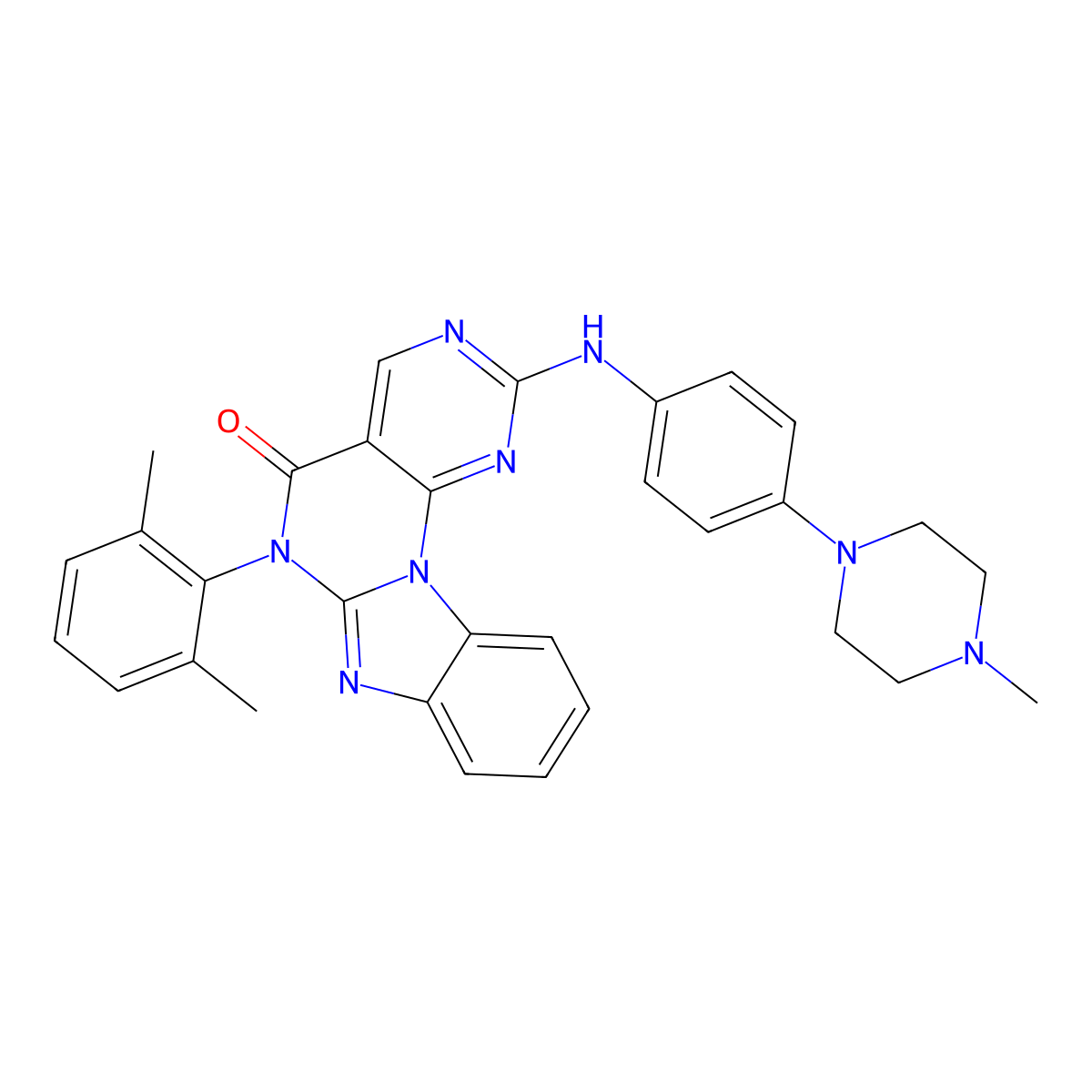 Lck inhibitor molecular structure, CAS 321595-11-3