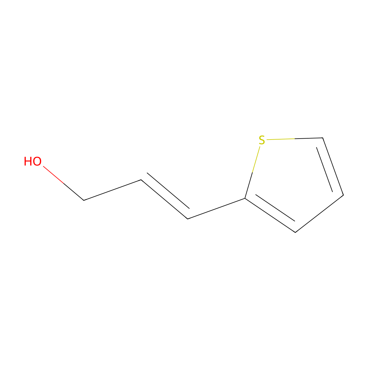 (E)-3-(Thiophen-2-yl)prop-2-en-1-ol molecular structure, CAS 3216-44-2